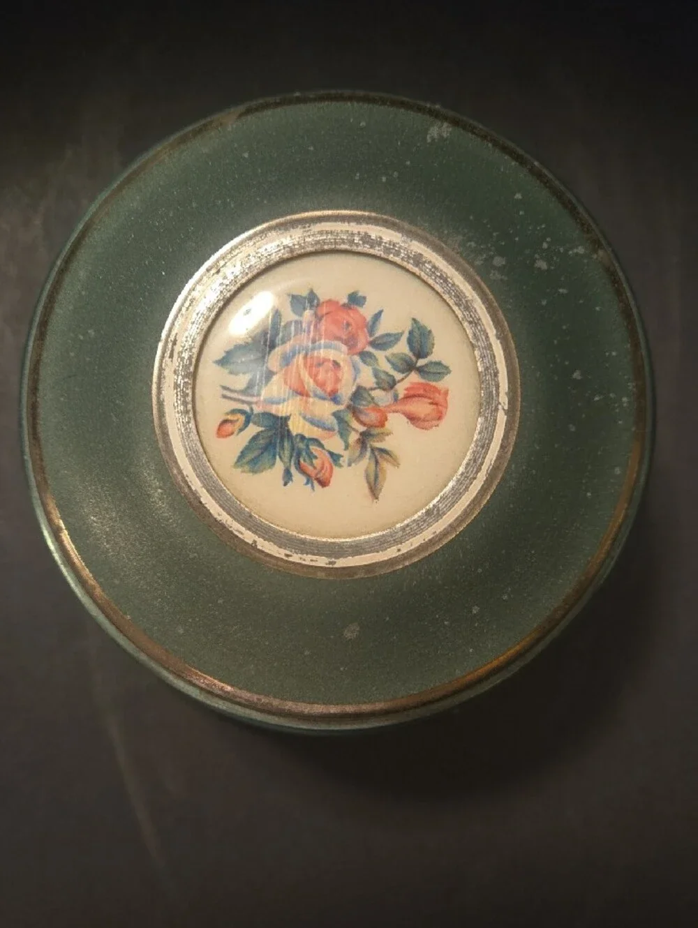 Vintage Cody Creations Musical Powder Puff Box
